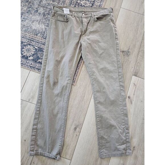 Levi's 513 tan khakis from Tilly's. 36x32. Small flaw - Picture 2 of 5